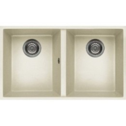 Zlewozmywak ELLECI QUADRA 350 GRANITEK bianco antico LGQ35062BSO