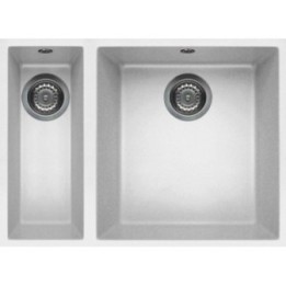 Zlewozmywak ELLECI QUADRA 150 GRANITEK bianco LGQ15068BSO