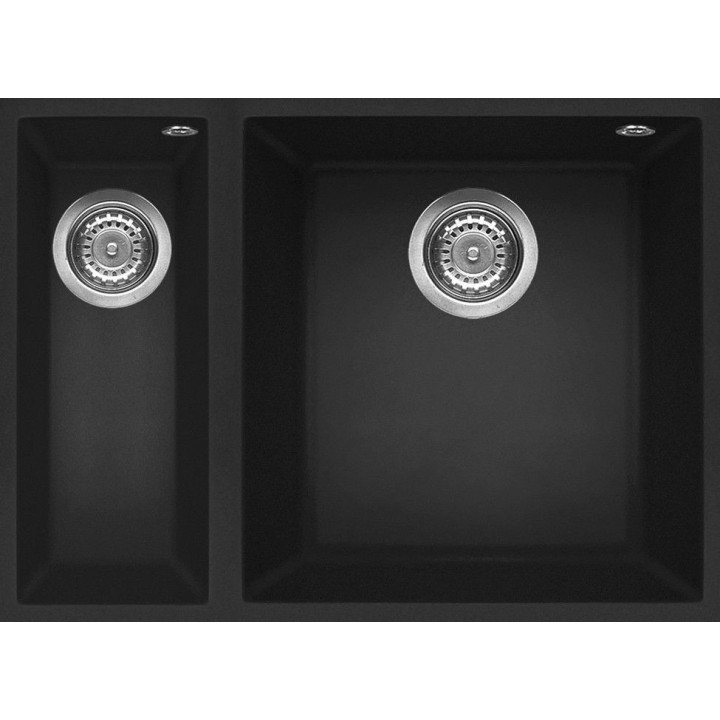 Zlewozmywak ELLECI QUADRA 150 GRANITEK nero LGQ15040BSO