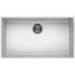 Zlewozmywak ELLECI QUADRA 130 GRANITEK bianco LGQ13068BSO