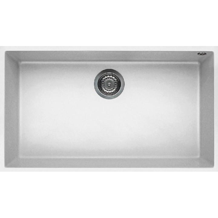Zlewozmywak ELLECI QUADRA 130 GRANITEK bianco LGQ13068BSO