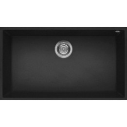 Zlewozmywak ELLECI QUADRA 130 GRANITEK nero LGQ13040BSO