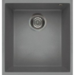 Zlewozmywak ELLECI QUADRA 100 BSO KERATEK PLUS jasnoszary LKQ10097BSO