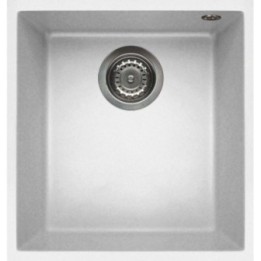Zlewozmywak ELLECI QUADRA 100 BSO GRANITEK bianco LGQ10068BSO