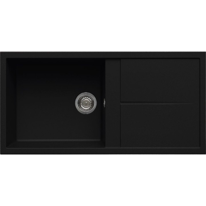 Zlewozmywak ELLECI UNICO 480 KERATEK PLUS czarny LKU48086