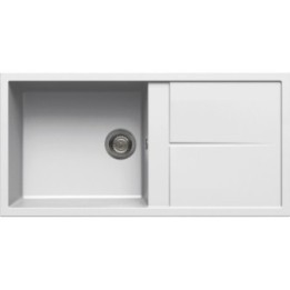 Zlewozmywak ELLECI UNICO 480 GRANITEK bianco LGU48068