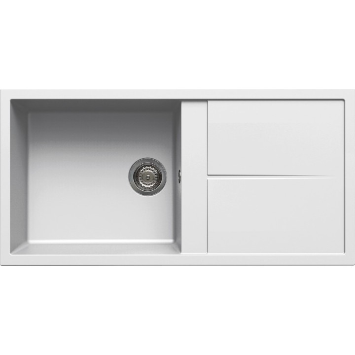 Zlewozmywak ELLECI UNICO 480 GRANITEK bianco LGU48068