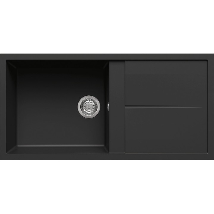 Zlewozmywak ELLECI UNICO 480 GRANITEK nero LGU48040