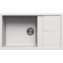 Zlewozmywak ELLECI UNICO 410 GRANITEK bianco LGU41068