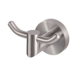 Haczyk podwójny stal szczotkowana 8,5 cm x 7 cm x 6 cm Stella Classic 07.320-SB