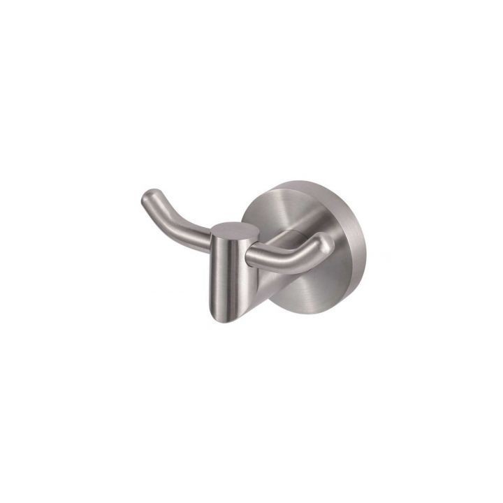 Haczyk podwójny stal szczotkowana 8,5 cm x 7 cm x 6 cm Stella Classic 07.320-SB