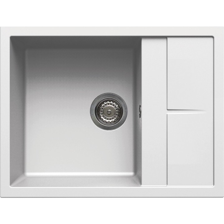 Zlewozmywak ELLECI UNICO 125 GRANITEK bianco LGU12568