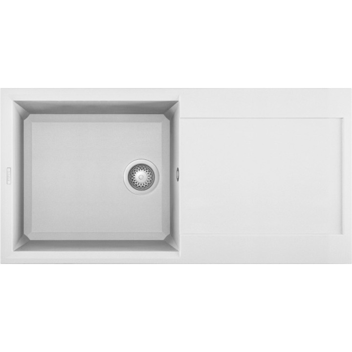 Zlewozmywak ELLECI EASY 480 GRANITEK bianco LGY48068