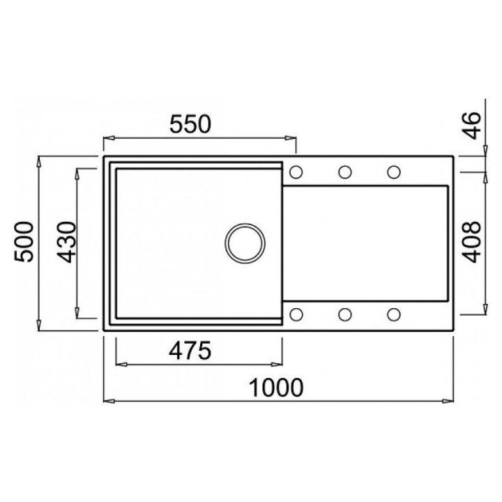 Zlewozmywak ELLECI EASY 480 GRANITEK cemento LGY48048