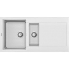 Zlewozmywak ELLECI EASY 475 GRANITEK bianco LGY47568