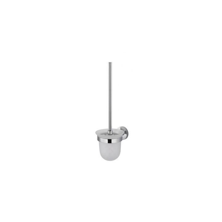 Szczotka WC wisząca pojemnik szkło matowe 11 cm x 14 cm x 38 cm Stella Classic 07.430