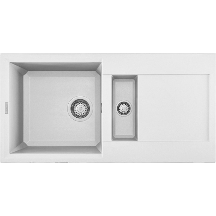 Zlewozmywak ELLECI EASY 425 GRANITEK bianco LGY42568