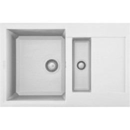 Zlewozmywak ELLECI EASY 325 GRANITEK bianco LGY32568