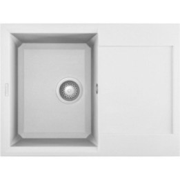 Zlewozmywak ELLECI EASY 135 GRANITEK bianco LGY13568