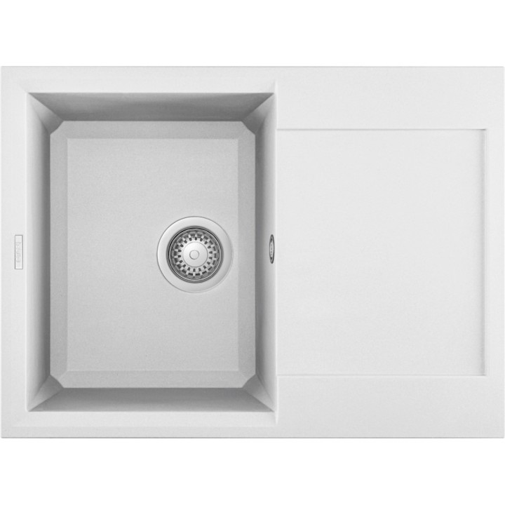 Zlewozmywak ELLECI EASY 135 GRANITEK bianco LGY13568