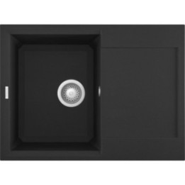 Zlewozmywak ELLECI EASY 135 GRANITEK nero LGY13540