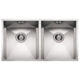 Zlewozmywak ELLECI SQUARE 720 2V STAL SZLACHETNA satyna LIQ720SAC2U