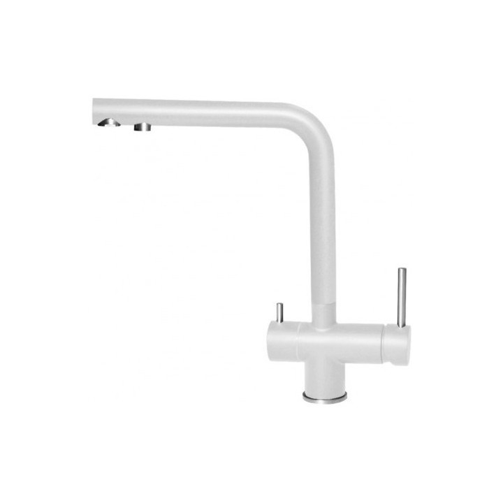 Bateria kuchenna ELLECI TOURMALINE GRANITEK bianco MGKTOU68