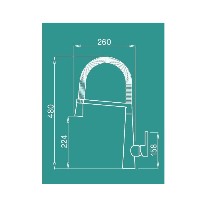 Bateria kuchenna ELLECI P01 STAL SZLACHETNA chrom MIKP01CR