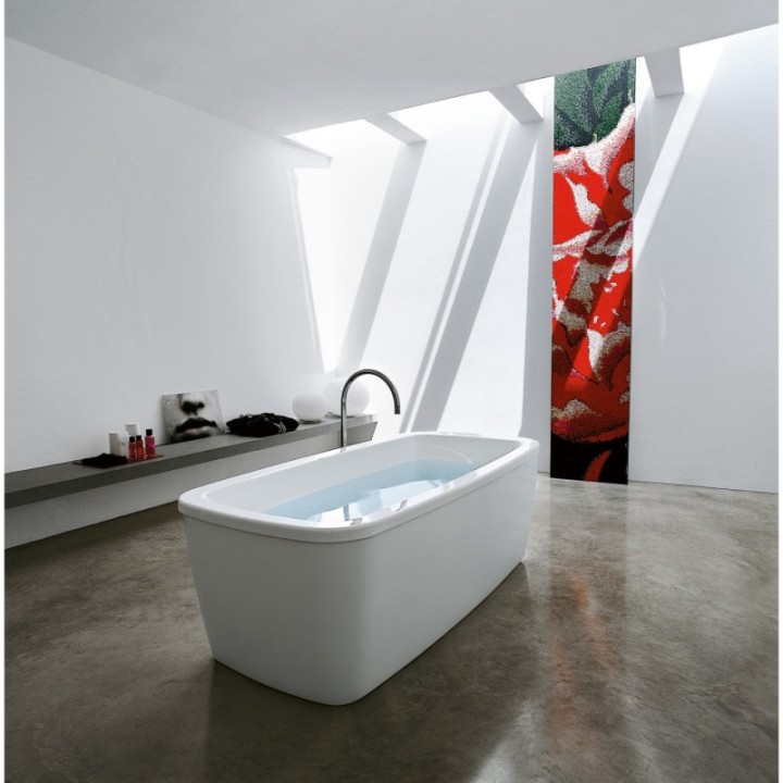 Wanna wolnostojąca Laufen Palomba 1800 x 900 x 455 mm biała H2318000000001