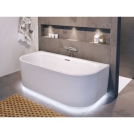 Wanna wolnostojąca RIHO DESIRE BACK2WALL LED 180 x 84 x 59,5 cm biały połysk B089002005