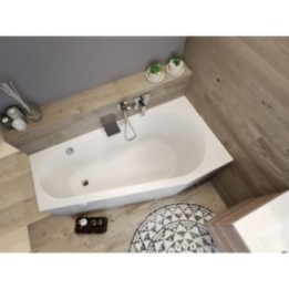 Wanna RIHO DELTA PLUG&PLAY 150 x 80 x 62 cm wersja lewa biały połysk B067007005