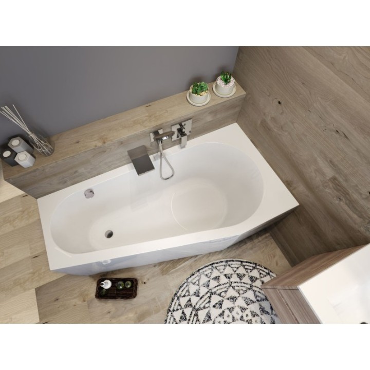 Wanna RIHO DELTA PLUG&PLAY 160 x 80 x 62 cm wersja lewa biały połysk B069007005