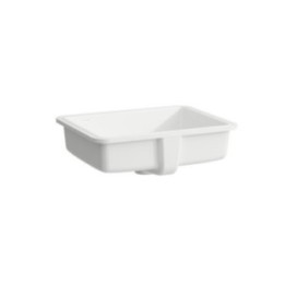 Umywalka podblatowa prostokątna Laufen Savoy 500 x 395 mm biała nie szkliwiona H8189470001091