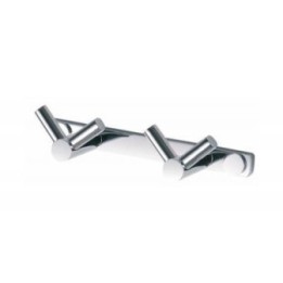 Listwa 2 haczyki podwójne 13 cm x 4 cm x 2,5 cm Stella Dodatki 18.022