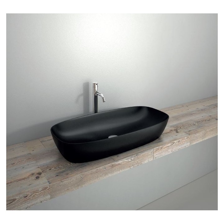 Umywalka nablatowa Catalano GREEN LUX 60 60x40 cm czarna mat. 160APGRLXNS