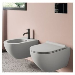 BIDET WISZĄCY CATALANO SFERA 54 WALL-HUNG CEMENT MATOWY 1BSF54CS