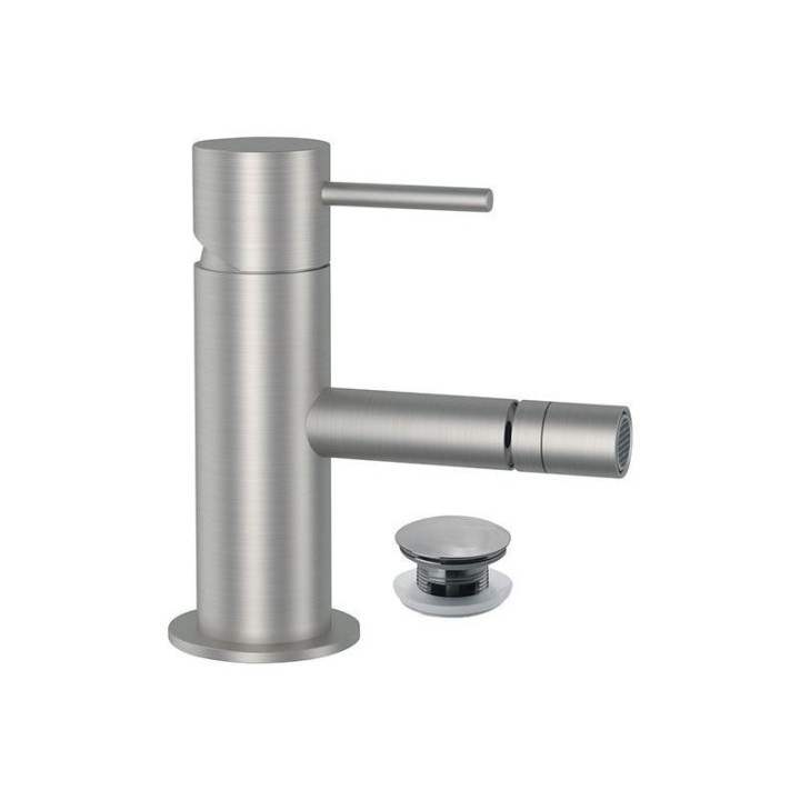 Bateria bidetowa stojąca DANIEL TOKYO STEEL bez korka inox SSTX604B