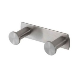 Listwa szeroka 2 haczyki stal szczotkowana 11 cm x 4 cm x 3 cm Stella Dodatki 18.042-SB