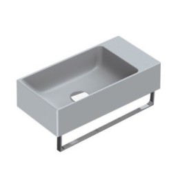 Umywalka wisząca lub nablatowa CATALANO VERSO 50x25 szary cement mat 15025VECS