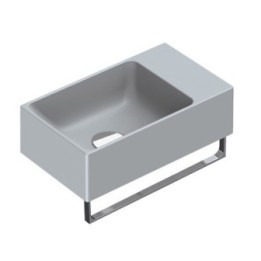 Umywalka wisząca lub nablatowa CATALANO VERSO 40x23 szary cement mat 14023VECS