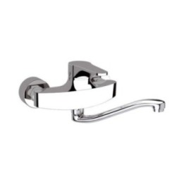 Bateria umywalkowa ścienna DANIEL OMEGA chrom OM609SCR