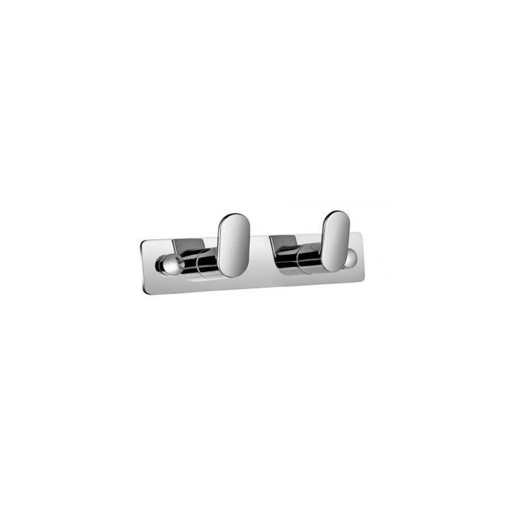Listwa 2 haczyki fasolki 14 cm x 3,5 cm x 4 cm Stella Dodatki 18.052