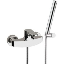 Bateria natryskowa ścienna DANIEL OMEGA chrom OM611ACR