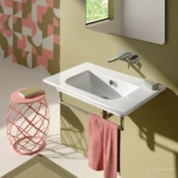 UMYWALKA CATALANO SFERA 80 Z BLATEM CERAMICZNYM 80X50 BIAŁY 180SFN00