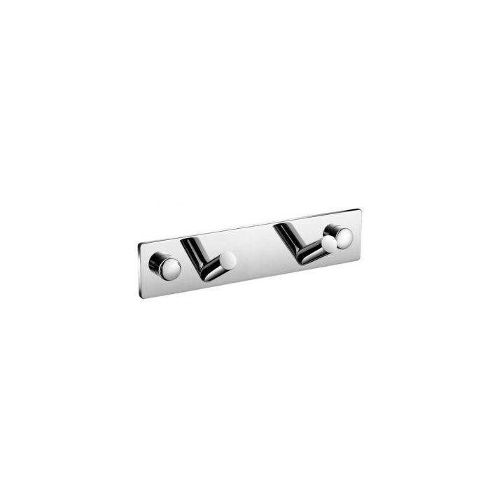 Listwa 2 haczyki skośne 14 cm x 3 cm x 3 cm Stella Dodatki 18.072