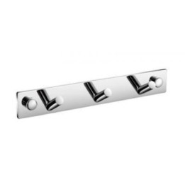 Listwa 3 haczyki skośne 20 cm x 3 cm x 3 cm Stella Dodatki 18.073