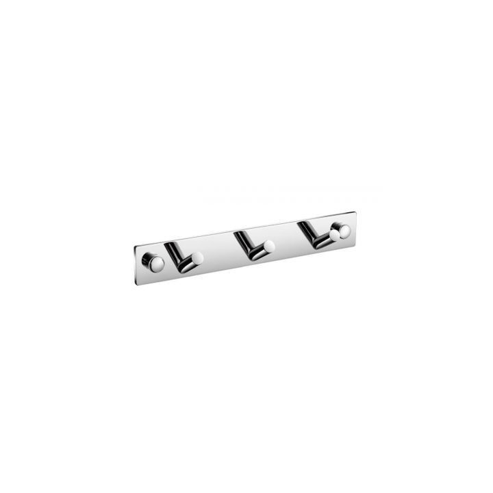 Listwa 3 haczyki skośne 20 cm x 3 cm x 3 cm Stella Dodatki 18.073