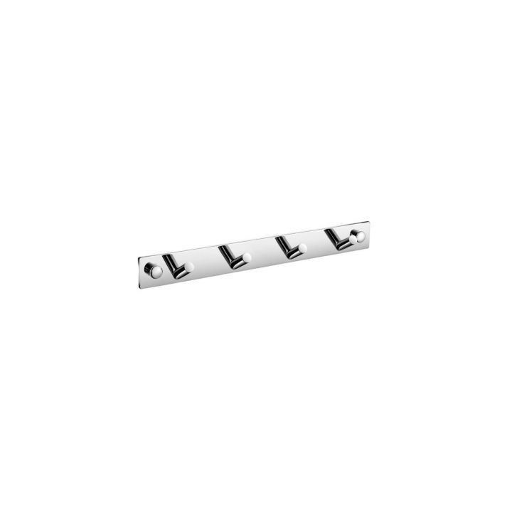 Listwa 4 haczyki skośne 26 cm x 3 cm x 3 cm Stella Dodatki 18.074
