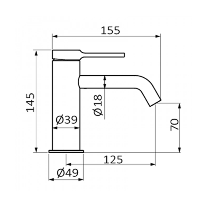 Bateria umywalkowa GRB Time Male bez korka 47510470