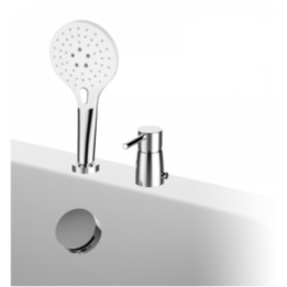 Bateria wannowa stojąca GRB Time z zestawem chrom 46230460